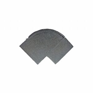 CURVA VERT 90º ALUMINIO NATURAL P/ DUTO 45MM