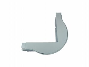 CURVA VERT EXTERNA R60MM C/ RANHURA P/ DUTO 25MM BRANCA
