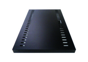 BANDEJA DUPLA FIX. 19POL X 1U X 400MM PRETA