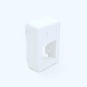 PORTA EQUIPAMENTO STAND BRANCO P/ 2RJ45 + 2 BLOCOS DUTOTEC