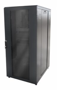 RACK 19POL/L800 X 36U X 1000MM PISO VD PRETO-OPCAO GUIA CABO