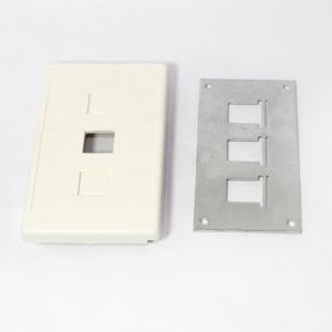 PORTA EQUIPAMENTO SLIM 3 RJ45 BRANCO
