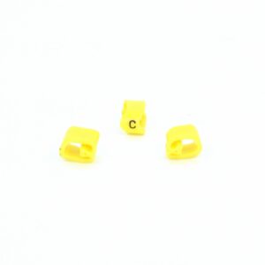 ANILHA HELAGRIP LETRA C AMARELO
