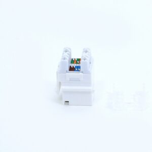 CONECTOR RJ45 FEMEA CAT.6 T568A/B BRANCO GIGALAN PREMIUM