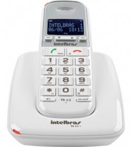 TELEFONE S/ FIO TS 63 V – BRANCO