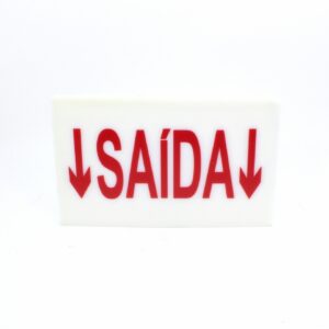 PL SINALIZACAO PS VM-BR 250X158X1MM SAIDA 2 SETAS BAIXO