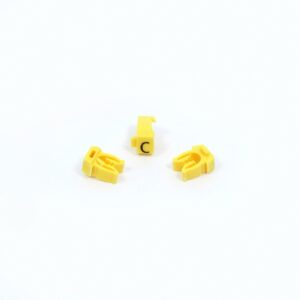 ANILHA WIC AMARELO LETRA C – PACOTE C/100