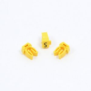 ANILHA WIC AMARELO LETRA S – PACOTE C/100