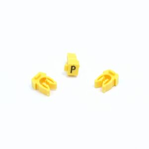 ANILHA WIC AMARELO LETRA P – PACOTE C/100