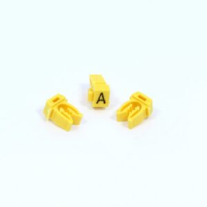 ANILHA WIC AMARELO LETRA A – PACOTE C/100