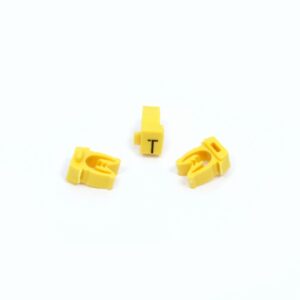 ANILHA WIC AMARELO LETRA T – PACOTE C/100