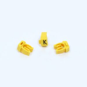 ANILHA WIC AMARELO LETRA K – PACOTE C/100