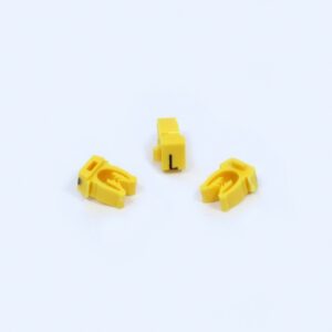 ANILHA WIC AMARELO LETRA L – PACOTE C/100
