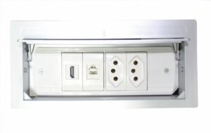 CAIXA DE MESA FACILITY CLEAN COLAR+TAMPA  S170 – PRATA