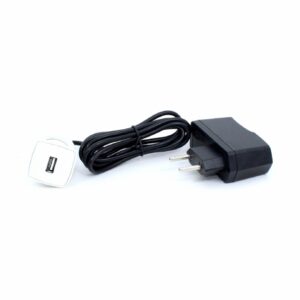 ESPELHO MINI USB 5V 2.1A C/ FONTE EXTERNA – BRANCO
