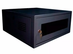 RACK 19POL X 04U X 550MM FECHADO PAREDE PRET – ESU PORTA VID