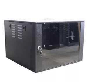 RACK 19POL X 06U X 450MM FECHADO PAREDE PRETO – ESU PS