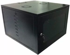RACK 19POL X 06U X 350MM DESMONT PAREDE PRET – PORTA VIDRO