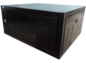 RACK 19POL X 04U X 450MM FECHADO PAREDE PRET – ECO PORTA VID