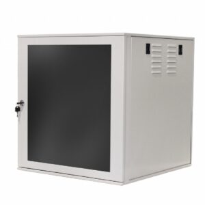 RACK 19POL X 12U X 650MM FECHADO PAREDE BEGE – ESU PORTA VID