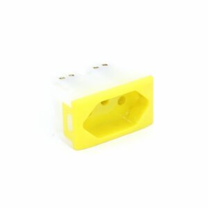 TOMADA BLOCO 10A PADRAO BRASILEIRO AMARELO