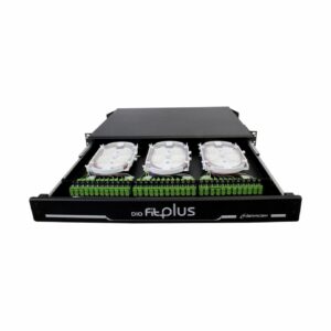 DISTRIB. OPTICO 19POL 1U 48FO SM SC(APC) FIT XPLUS PRETO
