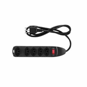 REGUA C/ 05 TOMADAS C/ DISJUNTOR PADRAO BRAS – EPE 1005+ BR
