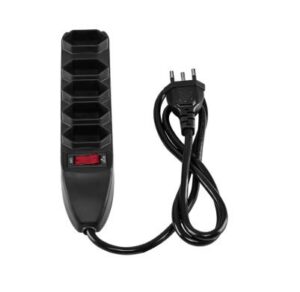 REGUA C/ 05 TOMADAS C/ DISJUNTOR PADRAO BRAS – EPE 1005+ PT