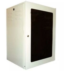 RACK 19POL X 16U X 550MM FECHADO PAREDE BEGE – ESU PS