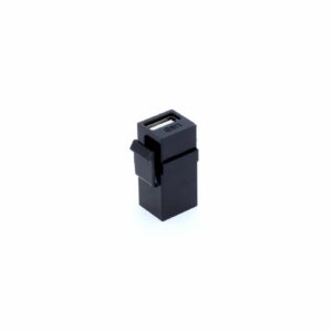 CONECTOR USB FEMEA/FEMEA P/ KEYSTONE PRETO