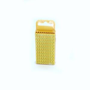 ANILHA WIC AMARELO LETRA E – PACOTE C/100
