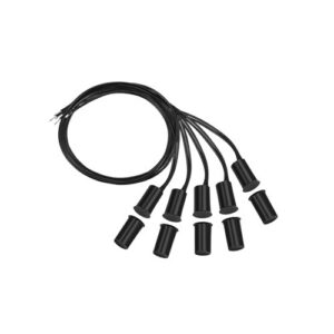 SENSOR MAGNETICO C/ FIO XAS EMBUTIR BLACK (PAC C/ 5PCS)