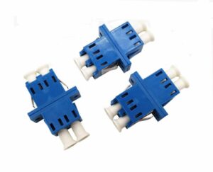 KIT DE ADAPTADORES OPTICOS 02F SM LC-PC DUPLEX – AZUL (KIT 03 PCS)