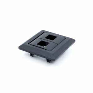 ESPELHO MINI SERIE 200 C/ 2 RJ45 PRETO