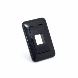 ESPELHO MINI SERIE 10 C/ 1 RJ45 PRETO