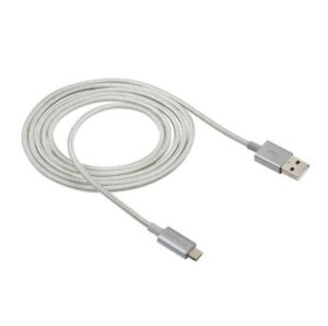 CABO USB MICRO B 1.5M NYLON BRANCO EUAB15NB
