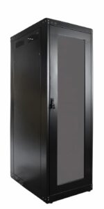 RACK 19POL X 36U X 1000MM FECHADO PISO PORTA PERF. HEXAGONAL
