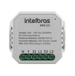 INTERRUPTOR CONTROLADOR DE CARGAS WIFI 2/2 EWS 222 (IZY)