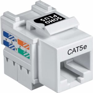 CONECTOR RJ45 FEMEA CAT.5E T568A/B BRANCO SOHOPLUS