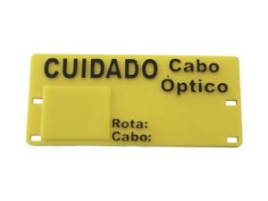 PLAQUETA IDENTIF. CABO OPTICO INJET. 3MM