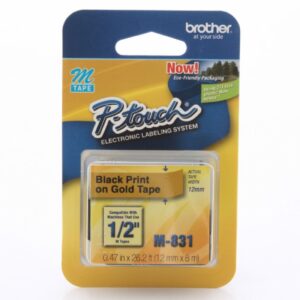 FITA 12MM PRETO SOBRE DOURADO