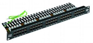 VOICE PANEL 50P RJ45 2PARES IDC 19POL X 1U