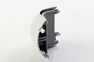 CURVA VERT EXTERNA 90º P/ DUTO SLIM ALUMINIO BRANCO