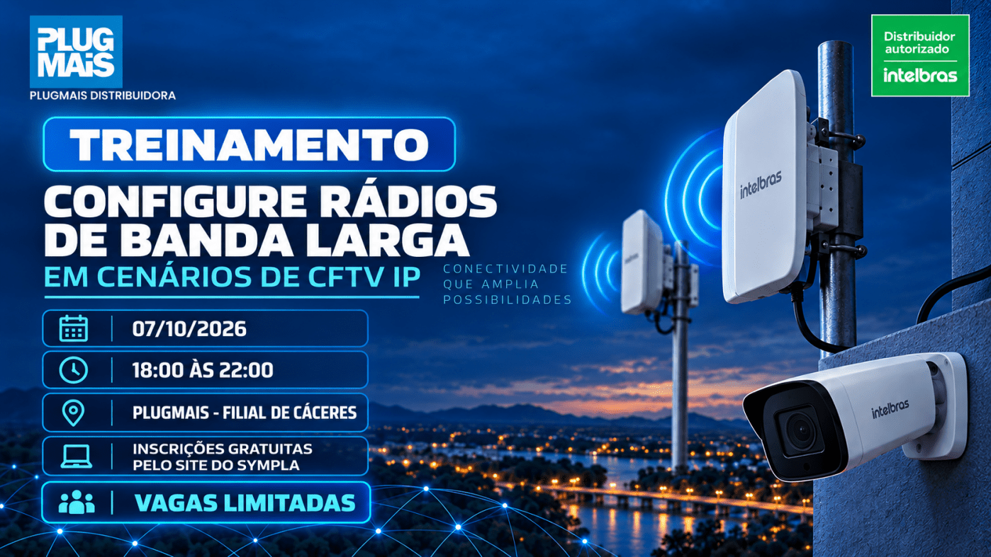 Cáceres — Rádios de banda larga em cenários de CFTV IP